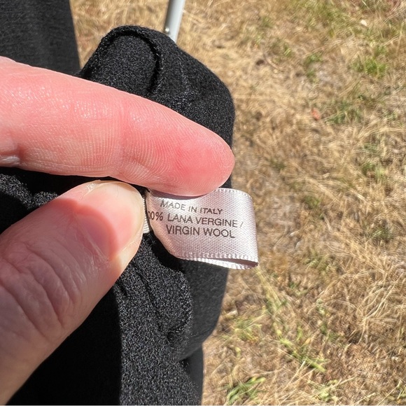 $1590 NWT BOTTEGA VENETA black wool MOCK NECK LONG SLEEVE MAXI Dress 46 - Picture 13 of 13